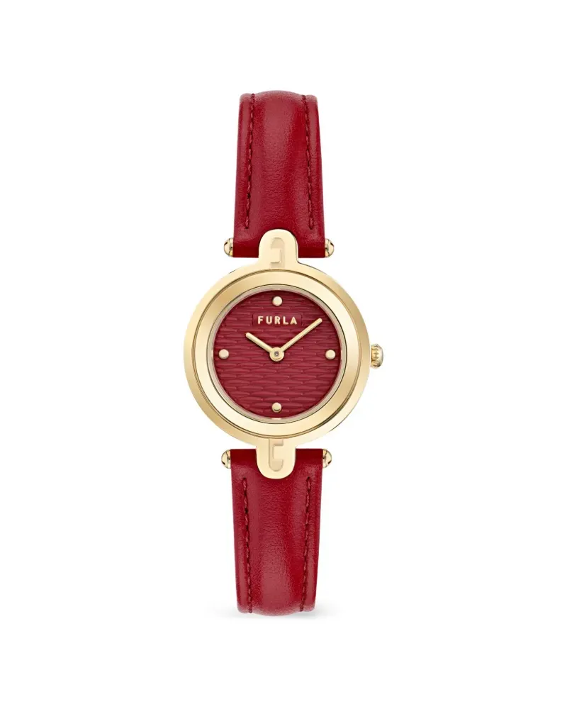 Furla Lederarmband 32mm - Rot Rot