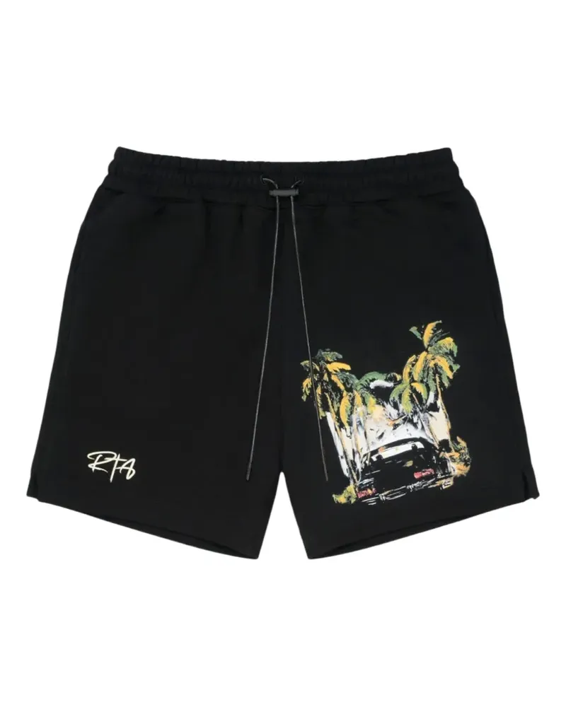 RTA Clyde Shorts mit Print - Schwarz Schwarz