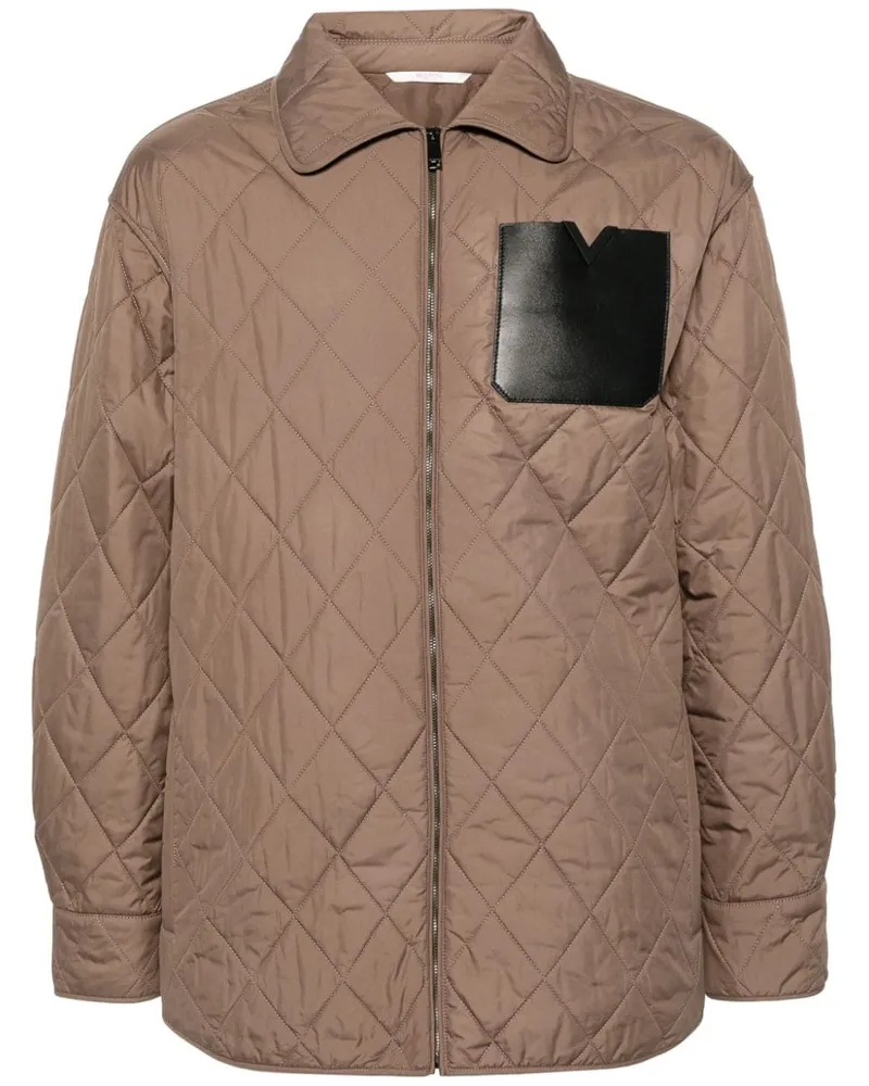 Valentino Garavani Jacke mit Rautensteppung - Nude Nude