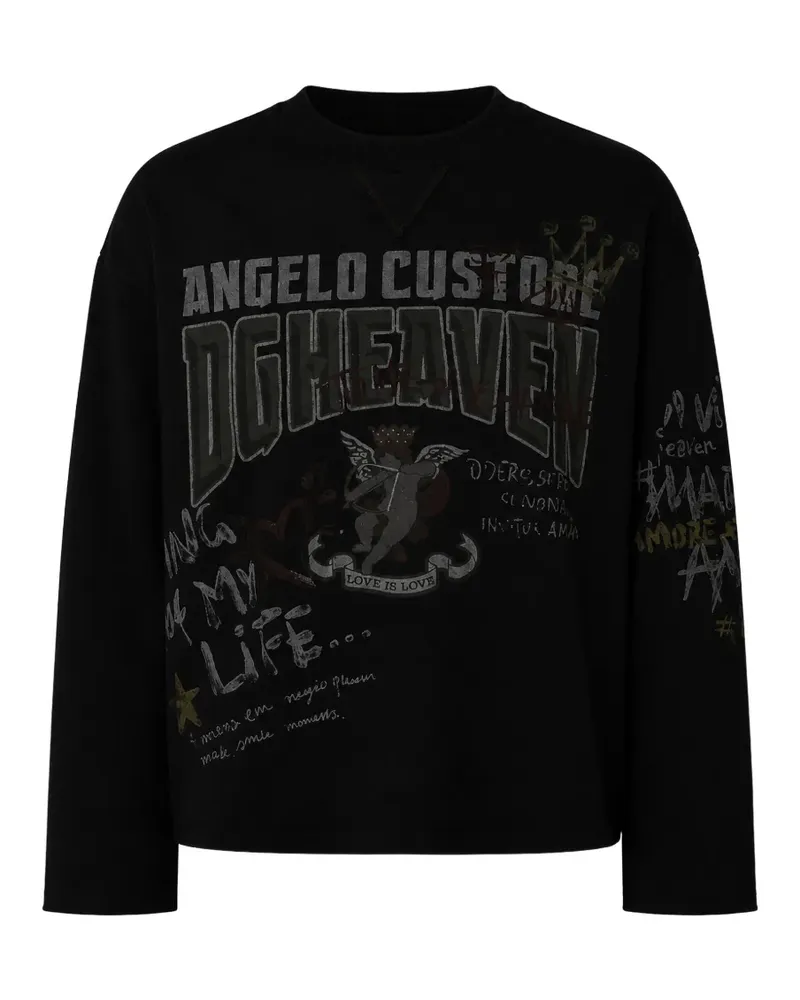 Dolce & Gabbana Pullover mit grafischem Print - Schwarz Schwarz