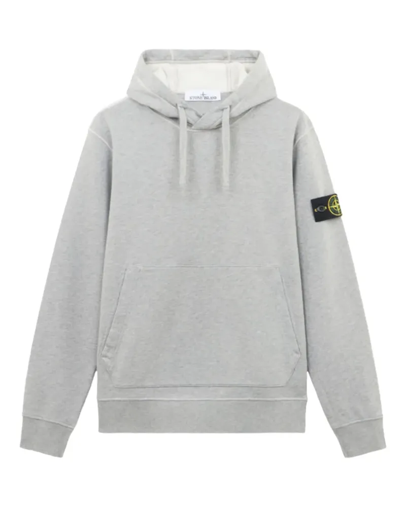Stone Island Hoodie mit Kompass-Patch - Grau Grau