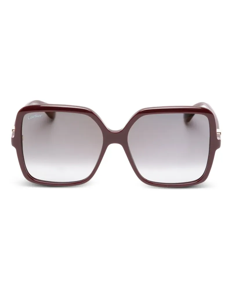 Cartier square-frame sunglasses - Rot Rot