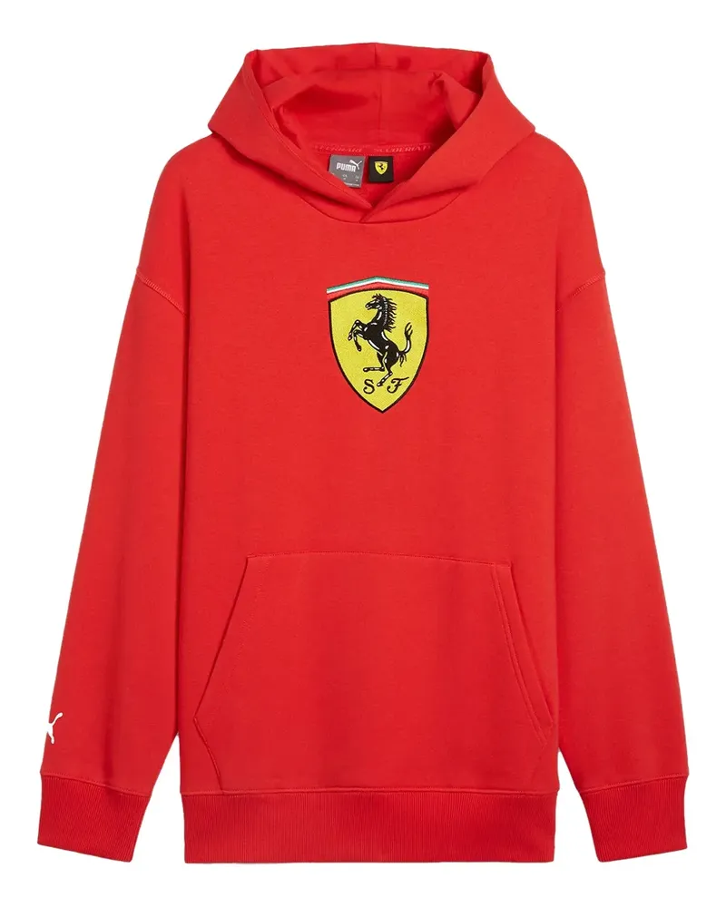 Puma x Scuderia Ferrari Race Big Shield Hoodie - Rot Rot