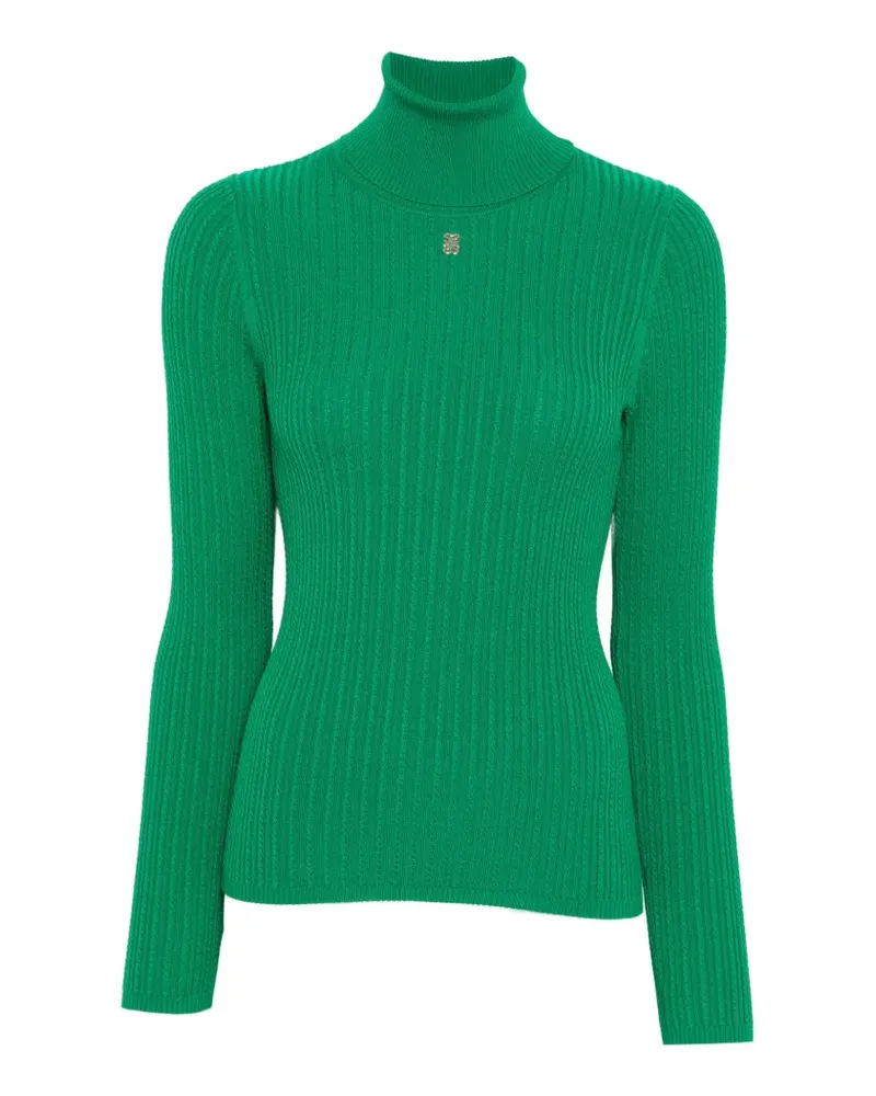 Sandro Pullover mit Logo-Schild - Grün Grün