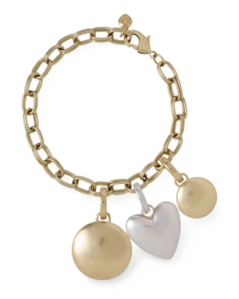 Roxanne Assoulin Token multi-charm pendant bracelet - Gold Gold
