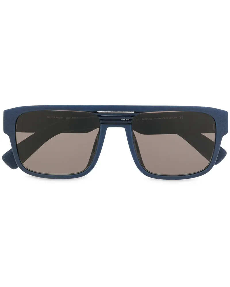 Mykita Sonnenbrille mit Doppelsteg - Blau Blau