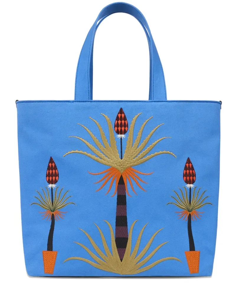 Etro x Agostino Iacurci Tote Bag aus Canvas - Blau Blau