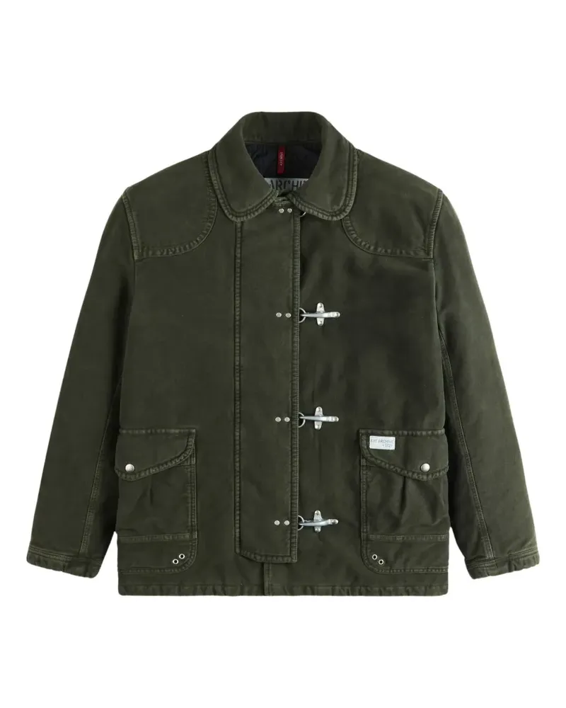 Fay 4 Ganci toggle-fastening duffle coat - Grün Grün