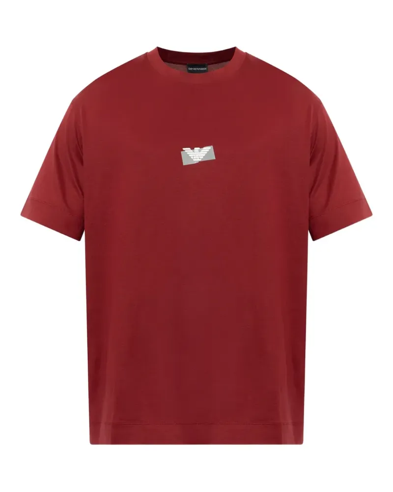 Emporio Armani logo-print T-shirt - Rot Rot
