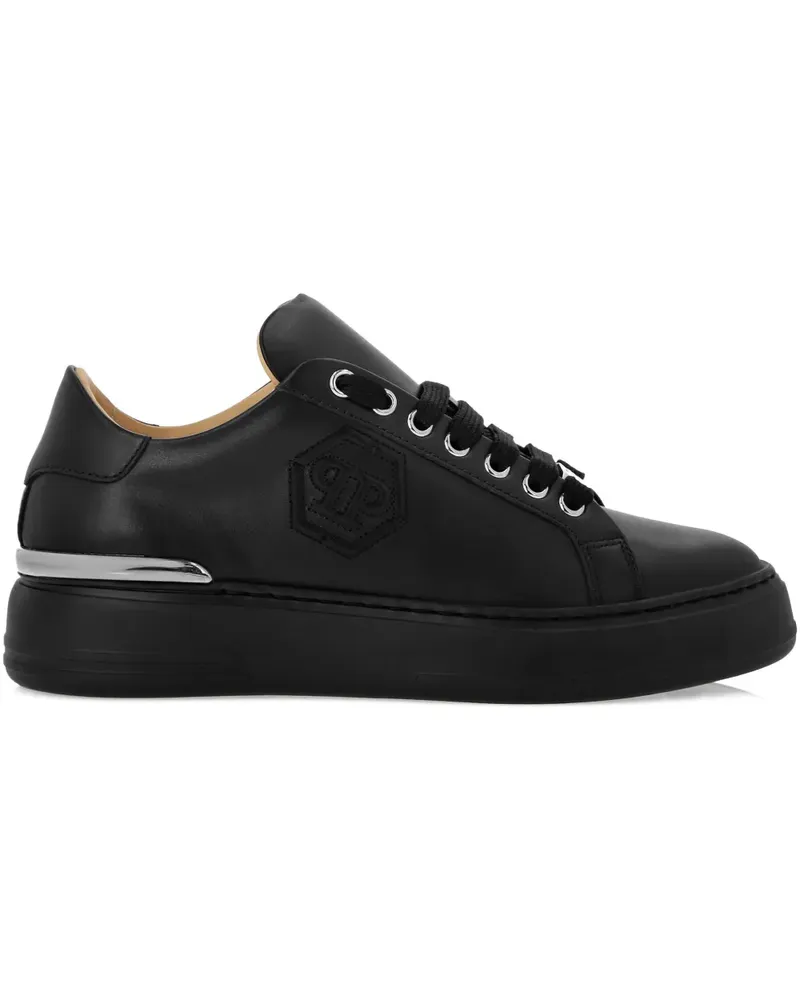 Philipp Plein Hexagon Lo-Top Sneakers - Schwarz Schwarz