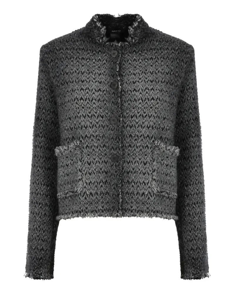 Avant Toi Jacke im Distressed-Look - Grau Grau