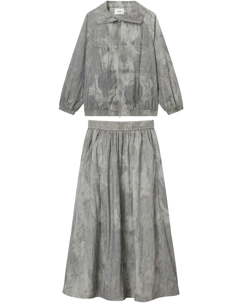 b+ab Rock im Distressed-Look - Grau Grau