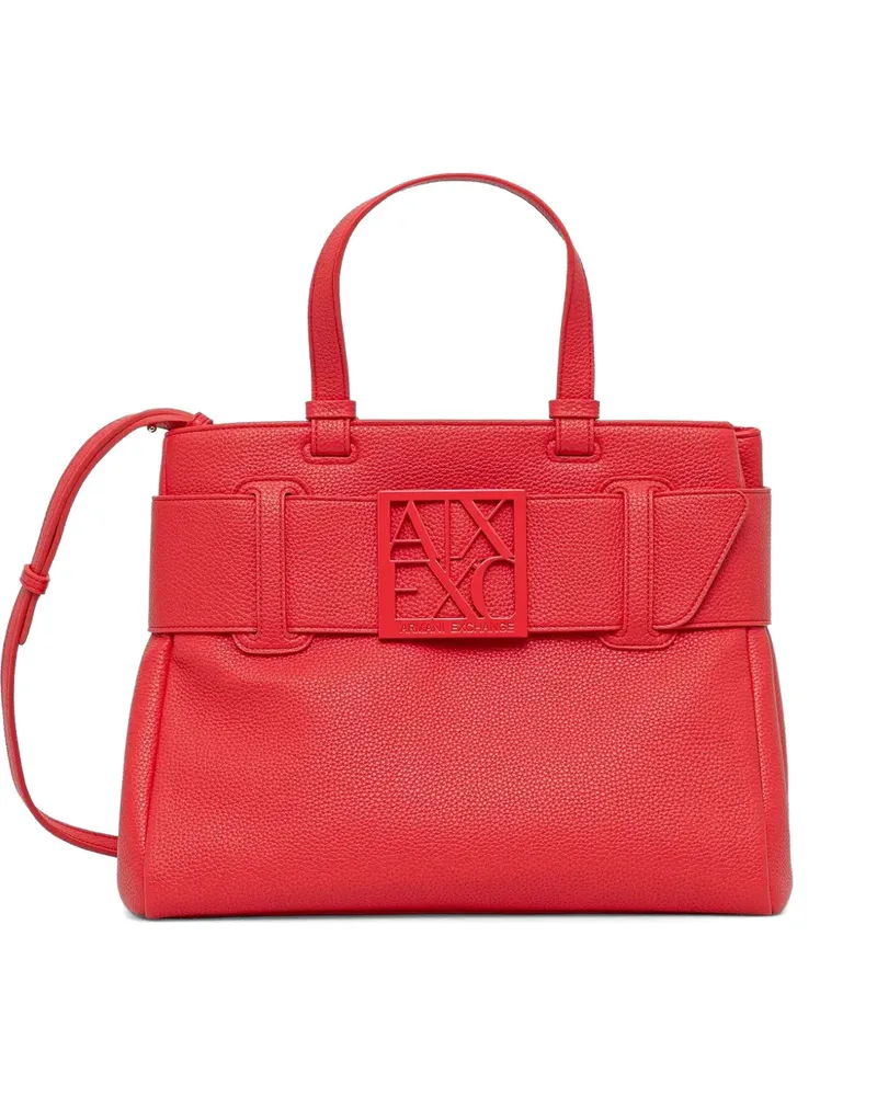 Armani Exchange Shopper mit Schnallenriemen - Rot Rot