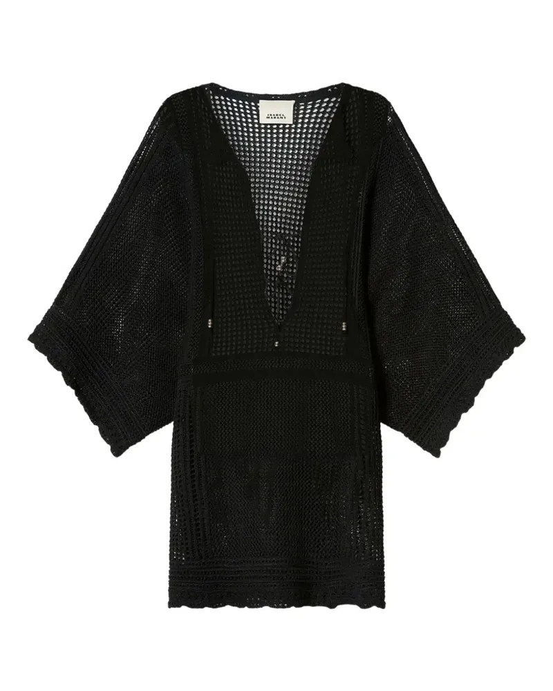 Isabel Marant Metins Kleid mit Perlen - Schwarz Schwarz