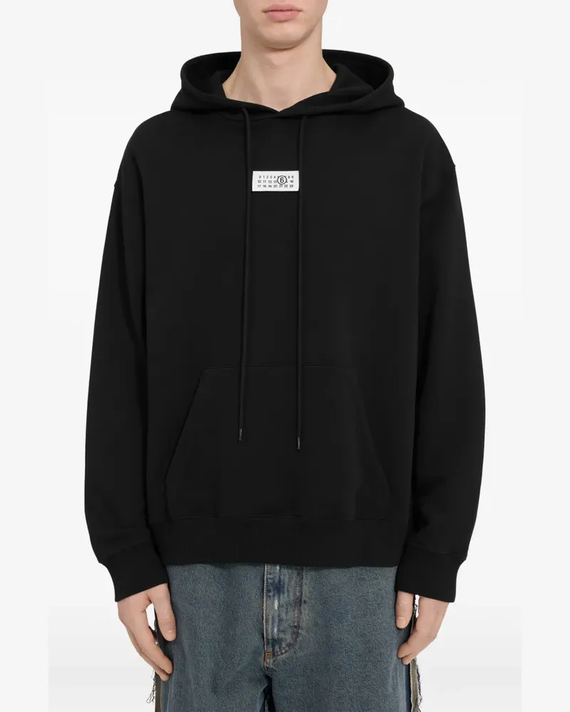 Maison Margiela Hoodie mit Logo - Schwarz Schwarz