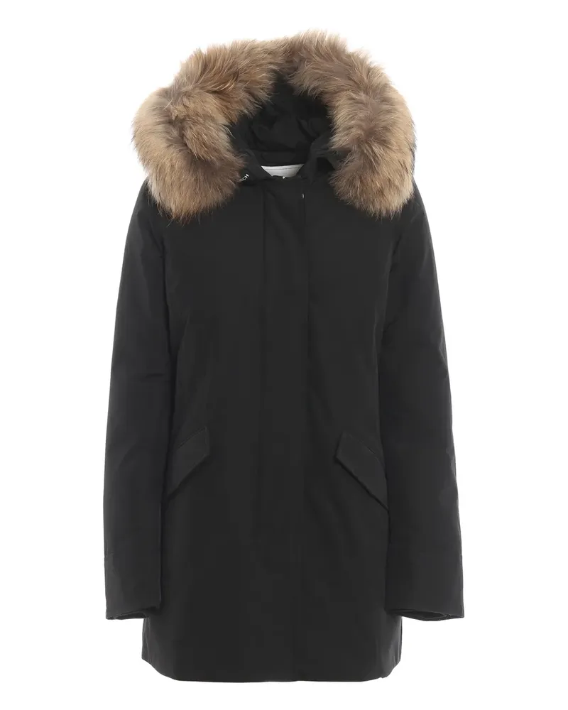 Woolrich hooded coat - Schwarz Schwarz