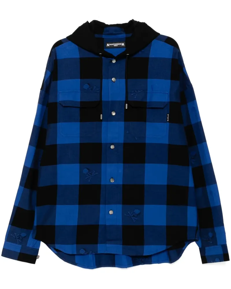 Mastermind World Kariertes Hemd - Blau Blau
