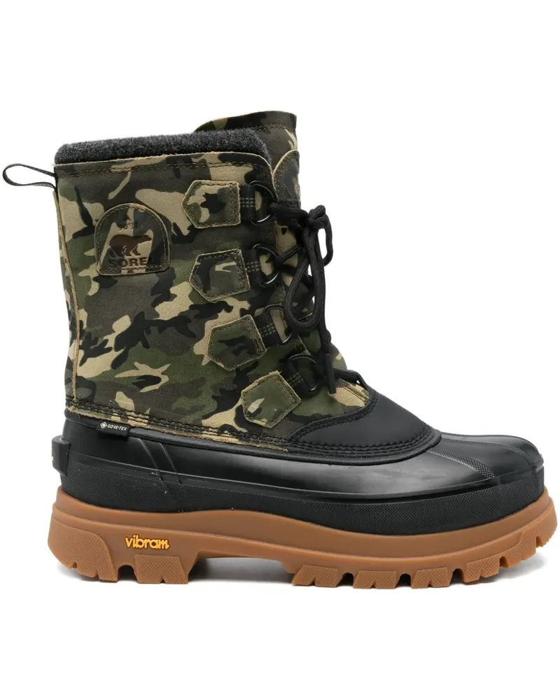 Sorel Caribou Schnürstiefel mit Camouflagemuster - Grün Grün
