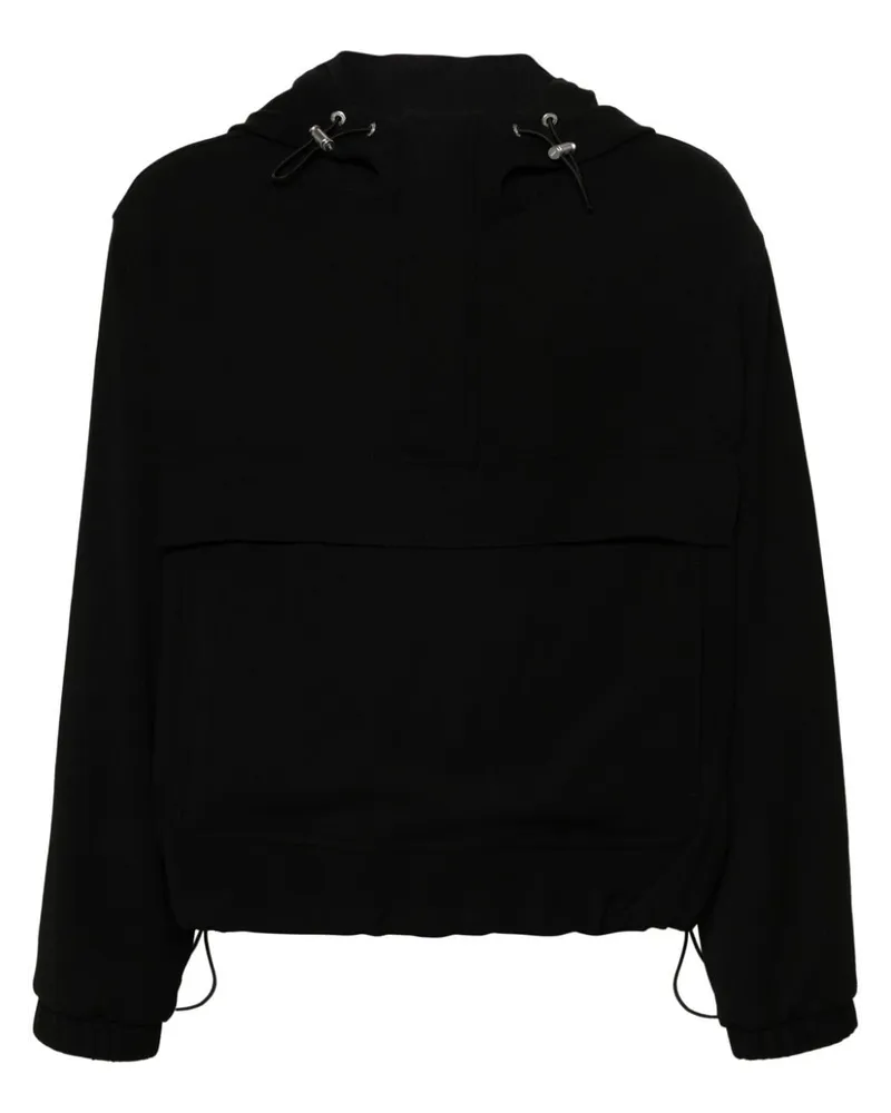 AMI Paris Windbreaker mit Kapuze - Schwarz Schwarz