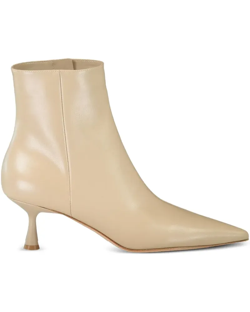 Gianvito Rossi Murray Stiefel mit spitzer Kappe 55mm - Nude Nude