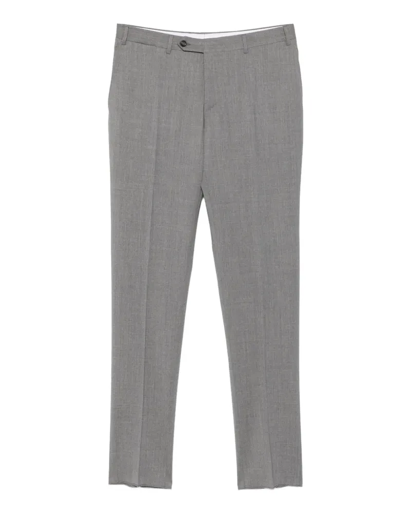 Canali pressed-crease tailored trousers - Grau Grau