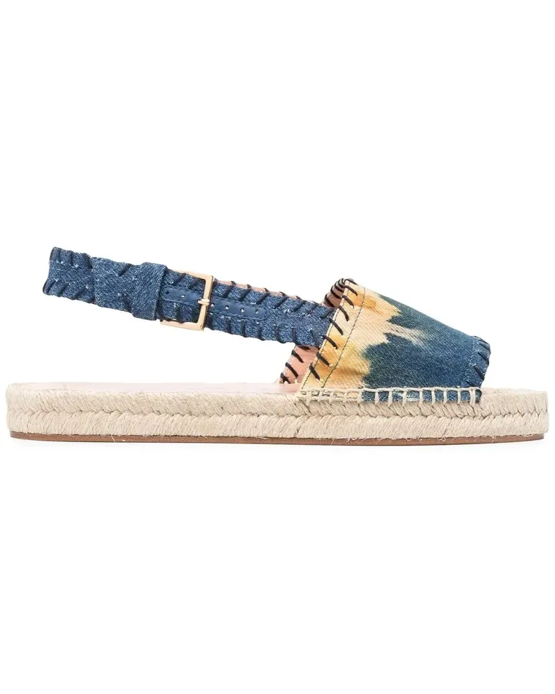 Alberta Ferretti Espadrilles in Jeans-Optik - Blau Blau