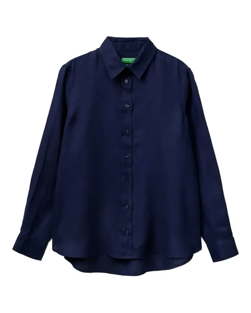 Benetton button-down long-sleeve shirt - Blau Blau