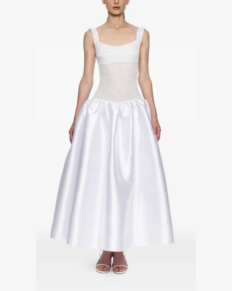 ATU Body Couture Ausgestelltes Abendkleid mit Corsage - Weiß Weiß