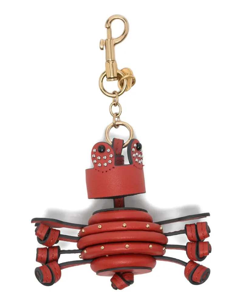 Anya Hindmarch crab-charm embellished keyring - Rot Rot