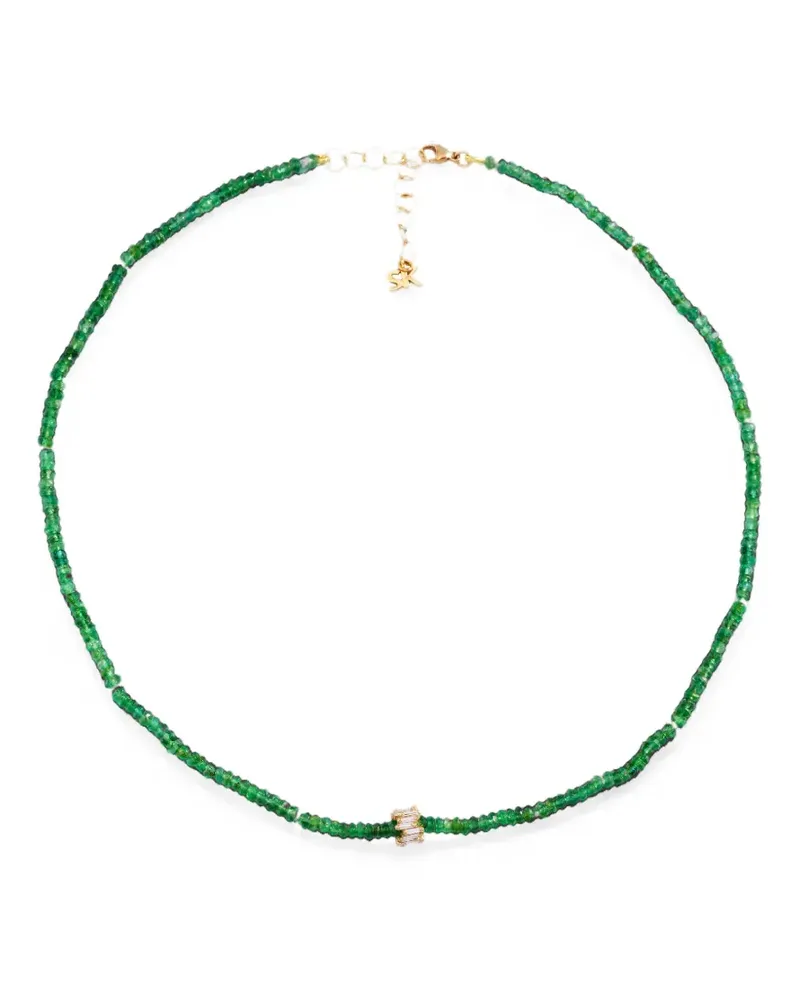 Suzanne Kalan Infinite Halskette mit Smaragd und Diamant - Gold Gold
