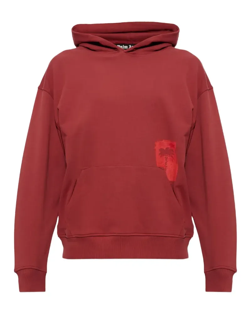 Palm Angels palm-print hoodie - Rot Rot