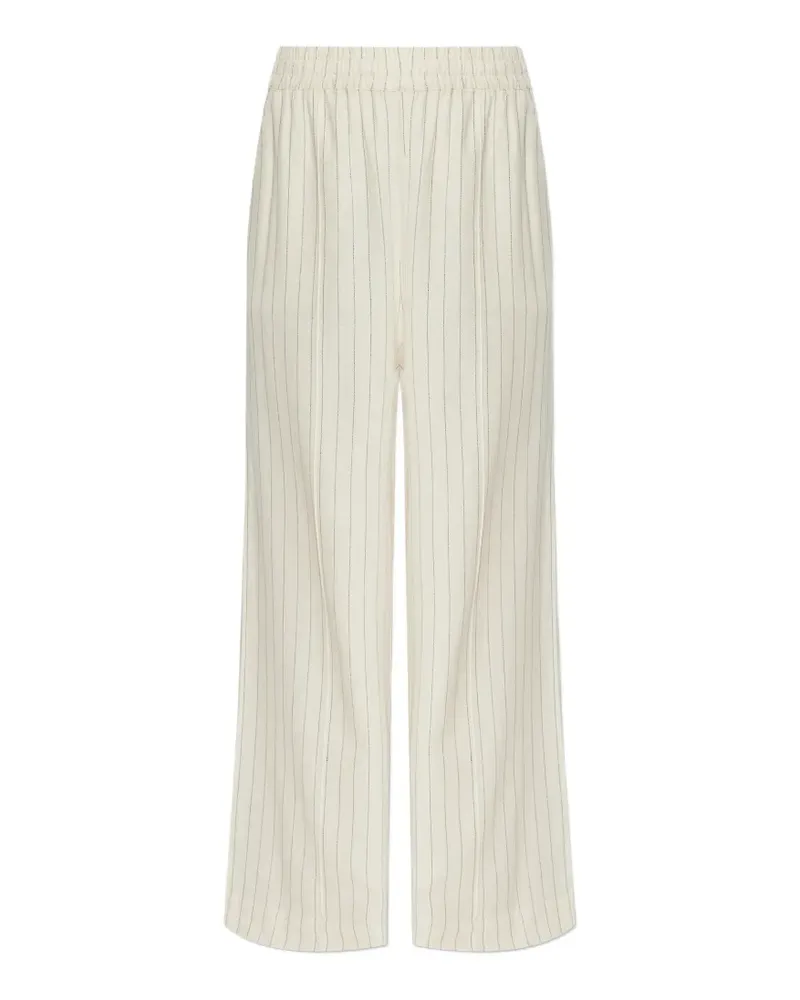 Gestuz Hose mit Nadelstreifen - Nude Nude