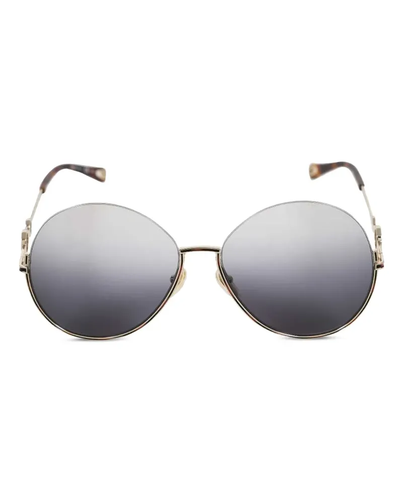 Chloé Sonnenbrille mit rundem Gestell - Gold Gold