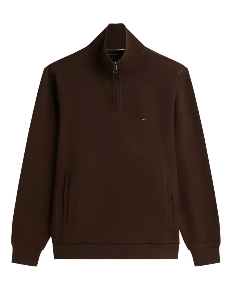 Tommy Hilfiger zip-up high-neck sweater - Braun Braun