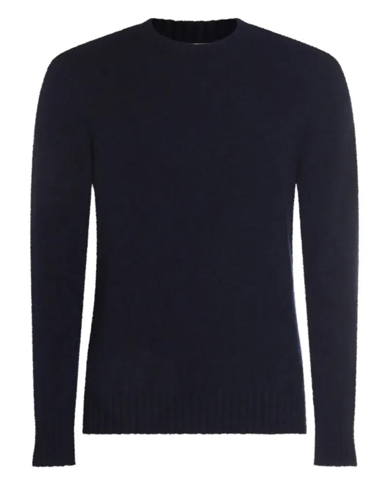 Piacenza Cashmere Rundhals-Pullover aus Kaschmir-Seidengemisch - Blau Blau
