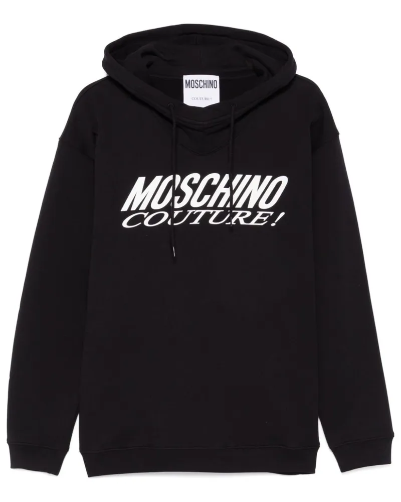 Moschino Hoodie mit Logo-Print - Schwarz Schwarz