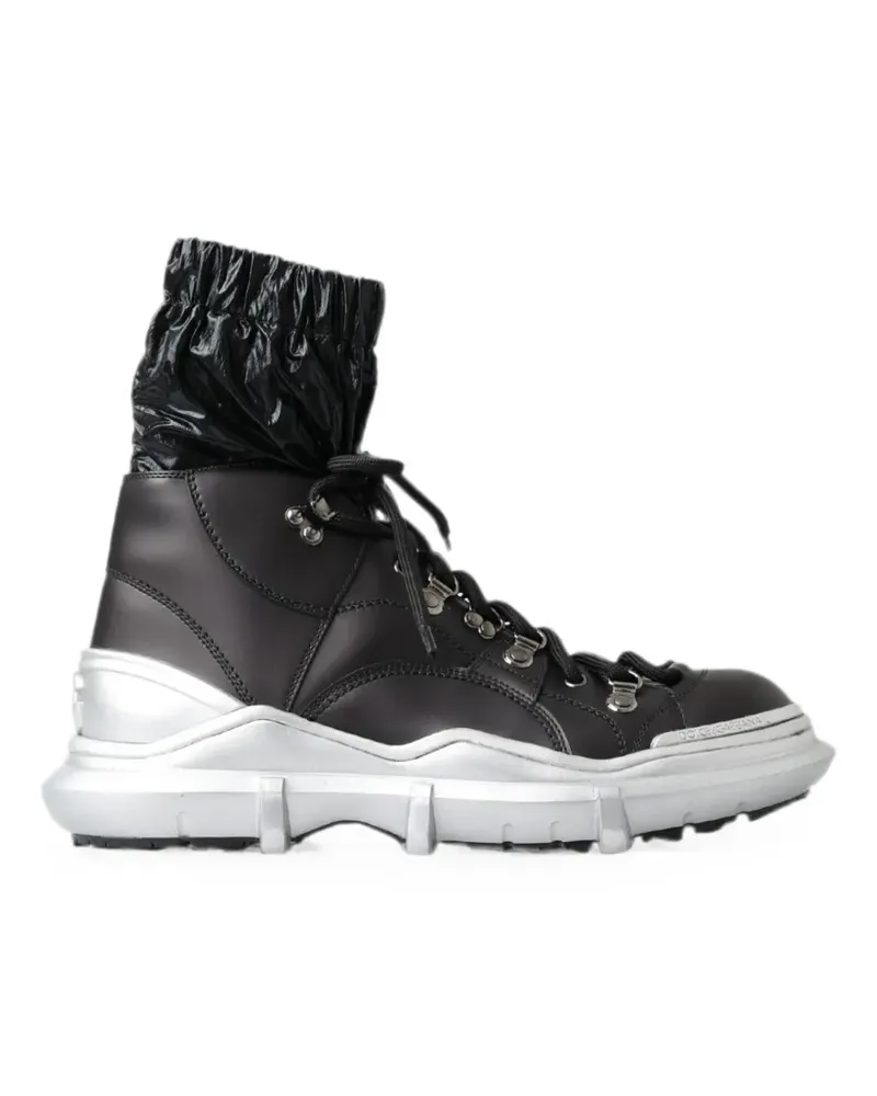 Dolce & Gabbana Galileo High-Top-Sneakers - Schwarz Schwarz