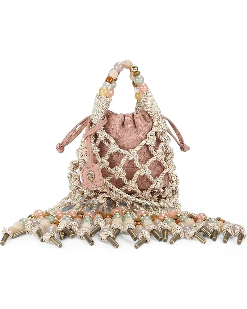 Kurt Geiger Mini Makramee-Tasche - Nude Nude