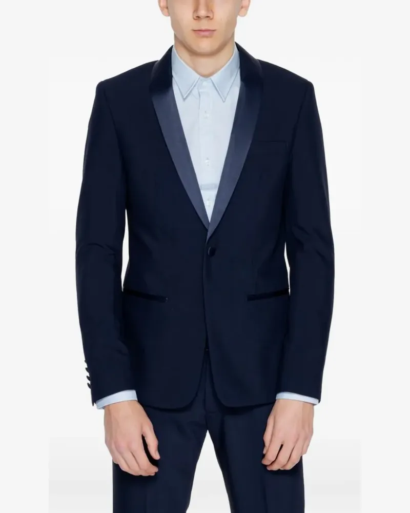 Antony Morato slim-fit shawl-lapel suit - Blau Blau
