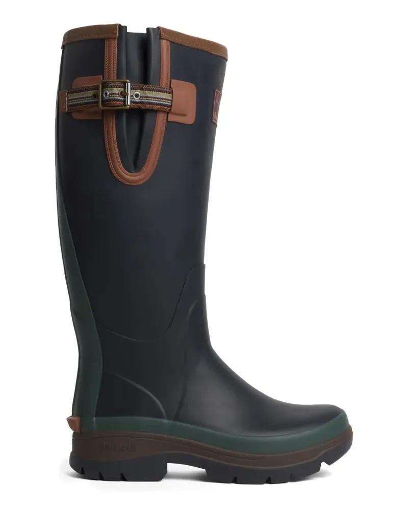 Barbour x Paul Smith Gummistiefel mit Schnallenriemen - Blau Blau