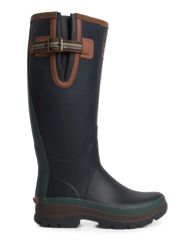 Barbour x Paul Smith buckle-strap rubber boots - Blau Blau