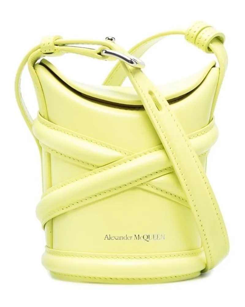 Alexander McQueen Micro The Curve Umhängetasche - Grün Grün
