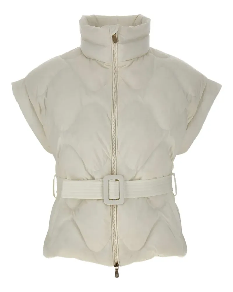 Eleventy quilted belted gilet - Nude Nude
