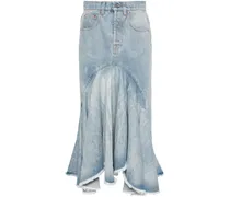 Midirock mit Godetfalten - Blau