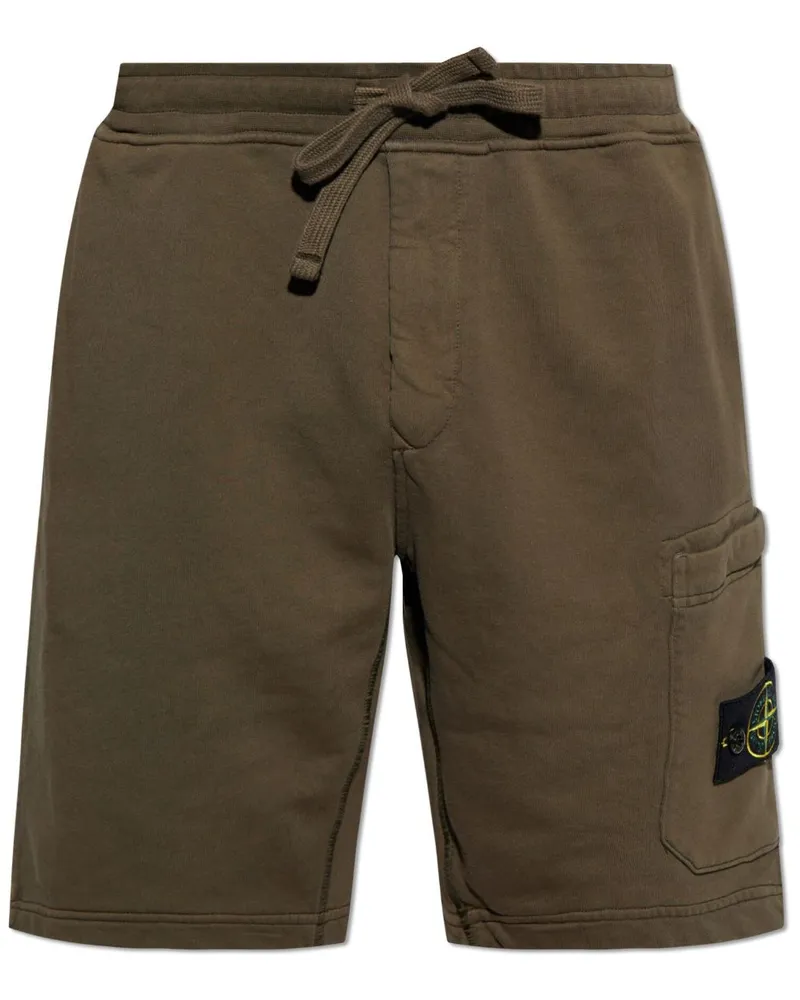 Stone Island Joggingshorts mit Kompass-Patch - Braun Braun