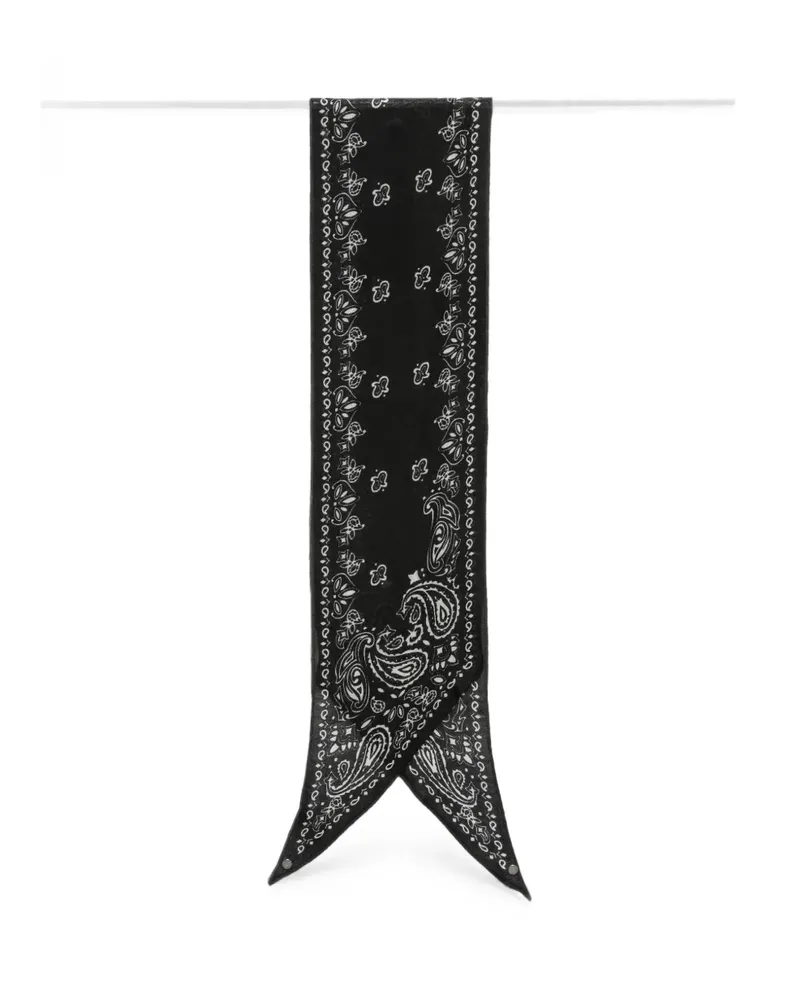 Destin paisley-print bandana - Schwarz Schwarz