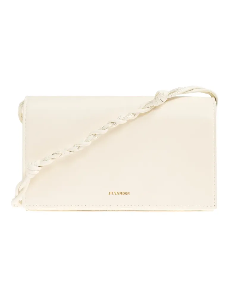 Jil Sander braided-strap leather wallet - Nude Nude