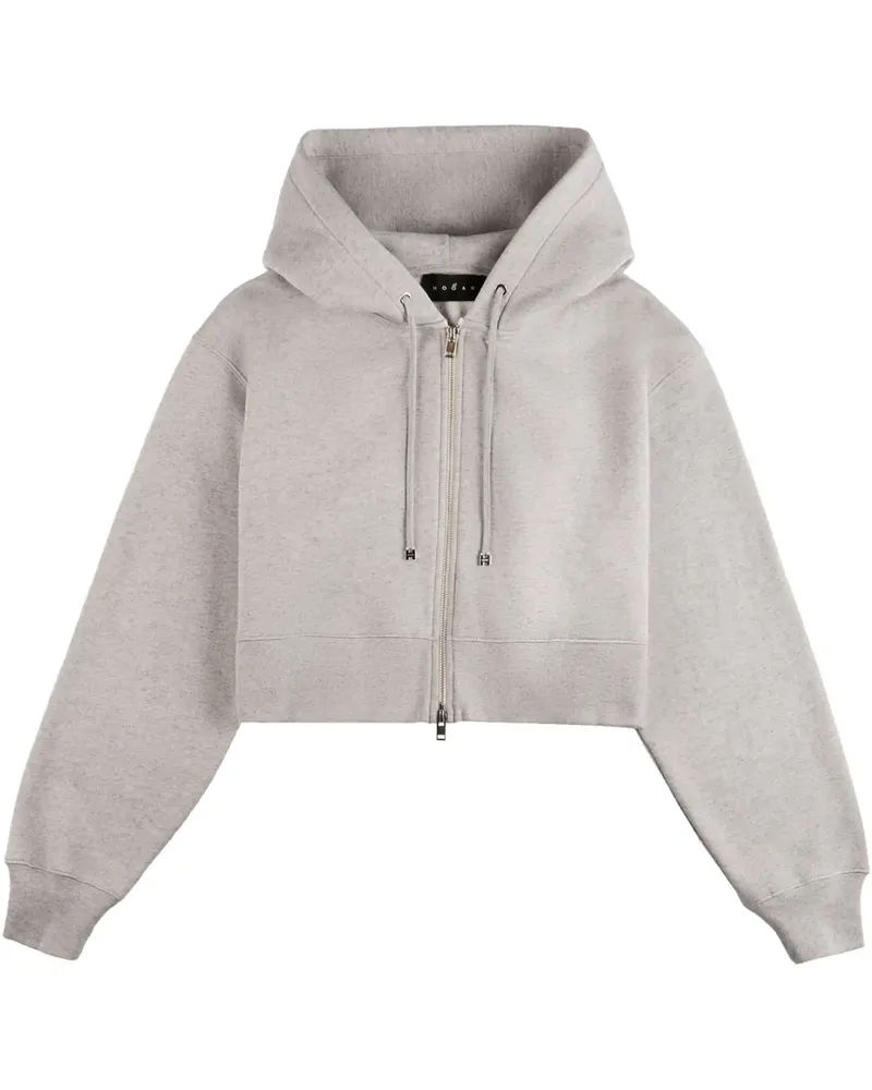 Hogan Kapuzenjacke mit Reißverschluss - Grau Grau