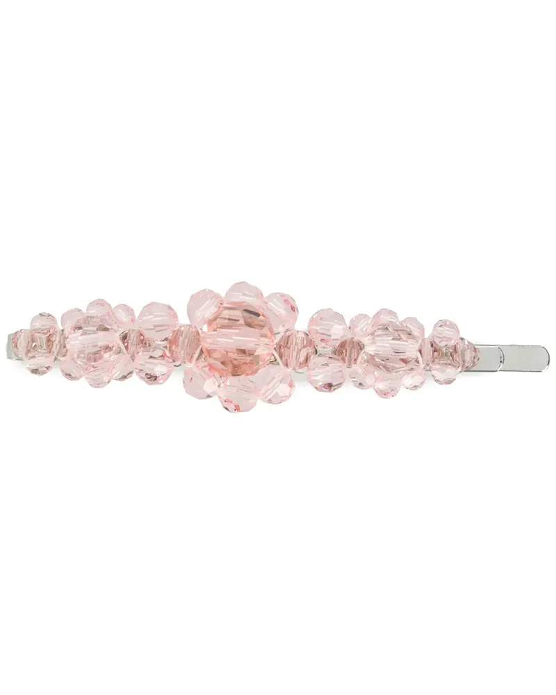 Simone Rocha Haarspange mit Perlen - Rosa Rosa
