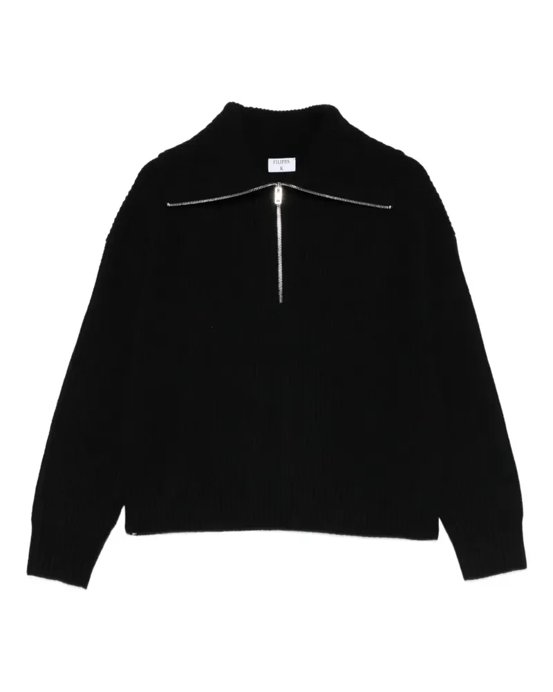 Filippa K Pullover mit Reißverschluss - Schwarz Schwarz